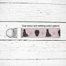 Load image into Gallery viewer, Neapolitan Mastiff (cropped ears) key wristlet
