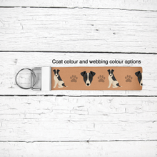 Load image into Gallery viewer, Fox Terrier (smoothcoat) key wristlet

