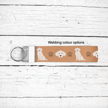 Load image into Gallery viewer, Kuvasz key wristlet
