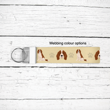 Load image into Gallery viewer, Welsh Springer Spaniel key wristlet
