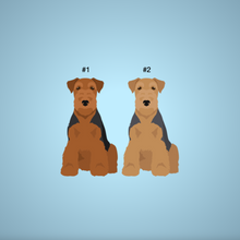 Load image into Gallery viewer, Welsh Terrier Bezel Keychain - personalized
