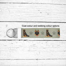 Load image into Gallery viewer, Bohemian Shepherd key wristlet
