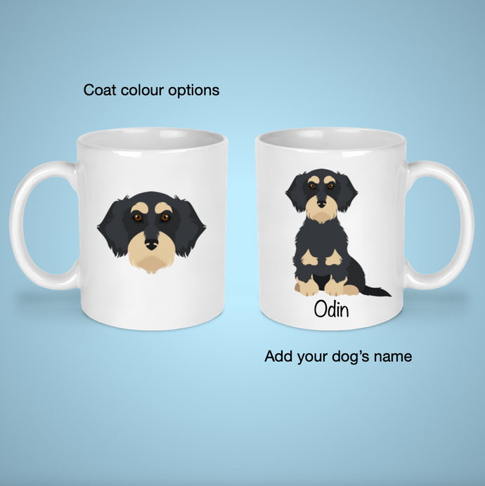 Dachshund (wirecoat) 11 oz mug personalized