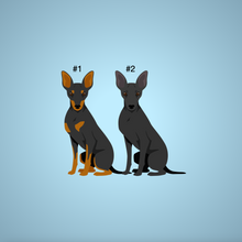 Load image into Gallery viewer, Toy Manchester Terrier &#39;My Dog is My Valentine&#39; 100% cotton t-shirt customized
