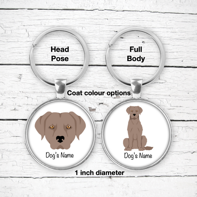 Chesapeake Bay Retriever Bezel Keychain - personalized