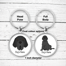 Load image into Gallery viewer, Neapolitan Mastiff Bezel Keychain - personalized
