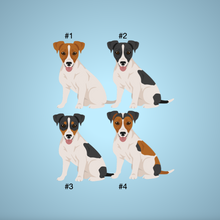 Load image into Gallery viewer, Jack Russell Terrier (smoothcoat) Bezel Keychain - personalized
