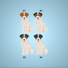 Load image into Gallery viewer, Jack Russell Terrier (wirecoat) Bezel Keychain - personalized
