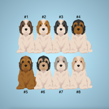 Load image into Gallery viewer, Petit Basset Griffon Vendeen Bezel Keychain - personalized

