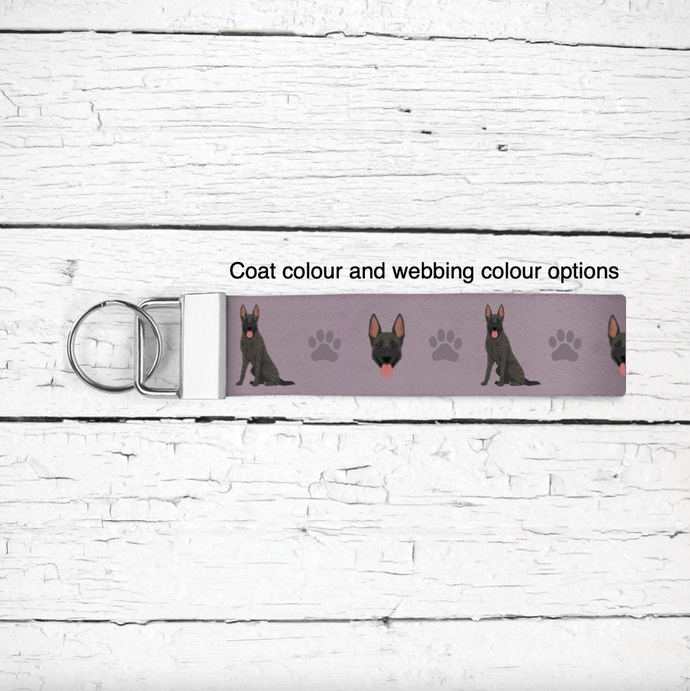 Dutch Shepherd key wristlet