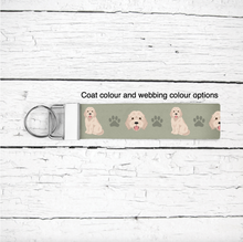 Load image into Gallery viewer, Cockapoo (Cocker Spaniel/Poodle mix) key wristlet
