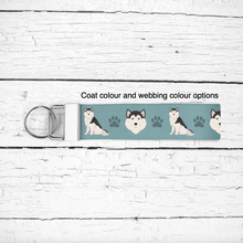 Load image into Gallery viewer, Greenland Dog key wristlet

