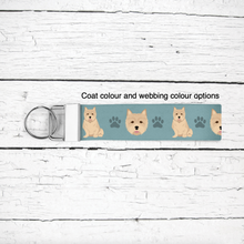 Load image into Gallery viewer, Norwich Terrier key wristlet
