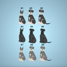 Load image into Gallery viewer, Giant Schnauzer Bezel Keychain - personalized

