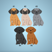 Load image into Gallery viewer, Puggle (Pug/Beagle mix) key wristlet
