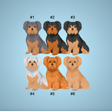 Load image into Gallery viewer, Yorkiepoo (Yorkshire Terrier/Poodle mix) Vinyl Sticker Set
