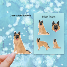 Load image into Gallery viewer, Belgian Tervuren Vinyl Sticker Set
