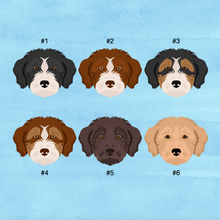 Load image into Gallery viewer, Bordoodle (Border Collie/Poodle mix) ID Pet Tag
