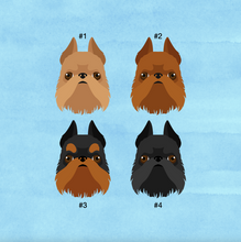 Load image into Gallery viewer, Brussels Griffon (cropped ears) ID Pet Tag
