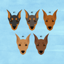 Load image into Gallery viewer, German Pinscher (cropped ears) ID Pet Tag
