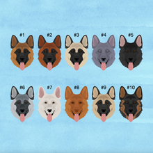 Load image into Gallery viewer, German Shepherd (longhaired) ID Pet Tag
