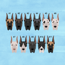 Load image into Gallery viewer, Great Dane (cropped ears) ID Pet Tag
