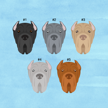 Load image into Gallery viewer, Neapolitan Mastiff (cropped ears) ID Pet Tag
