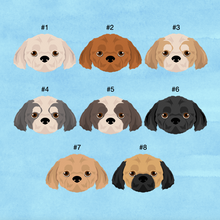 Load image into Gallery viewer, Peekapoo (Pekingese/Poodle mix) ID Pet Tag
