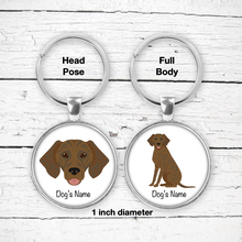 Load image into Gallery viewer, Plott Hound Bezel Keychain - personalized
