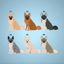 Load image into Gallery viewer, Norwegian Buhund Bezel Keychain - personalized
