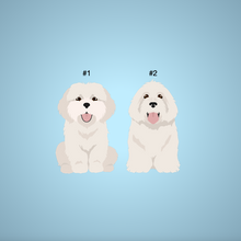 Load image into Gallery viewer, Coton de Tulear key wristlet
