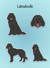 Load image into Gallery viewer, Labradoodle (Labrador Retriever/Poodle mix) Vinyl Sticker Set
