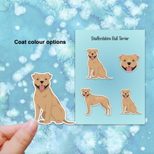 Load image into Gallery viewer, Staffordshire Bull Terrier Vinyl Sticker Set
