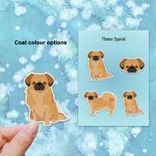 Load image into Gallery viewer, Tibetan Spaniel Vinyl Sticker Set
