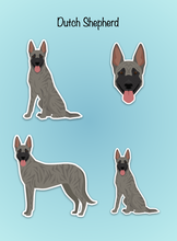 Load image into Gallery viewer, Dutch Shepherd Vinyl Sticker Set
