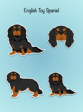 Load image into Gallery viewer, English Toy Spaniel Vinyl Sticker Set
