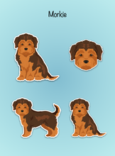 Load image into Gallery viewer, Morkie (Maltese/Yorkshire Terrier mix) Vinyl Sticker Set
