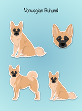 Load image into Gallery viewer, Norwegian Buhund Vinyl Sticker Set
