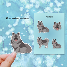 Load image into Gallery viewer, Keeshond Vinyl Sticker Set
