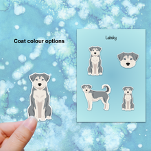 Load image into Gallery viewer, Labsky (Labrador Retriever/Husky mix) Vinyl Sticker Set
