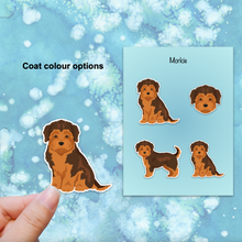 Load image into Gallery viewer, Morkie (Maltese/Yorkshire Terrier mix) Vinyl Sticker Set
