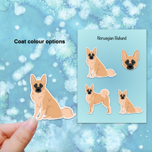 Load image into Gallery viewer, Norwegian Buhund Vinyl Sticker Set
