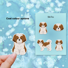 Load image into Gallery viewer, Shih Poo (Shih Tzu/Poodle mix) Vinyl Sticker Set
