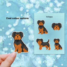 Load image into Gallery viewer, Yorkiepoo (Yorkshire Terrier/Poodle mix) Vinyl Sticker Set
