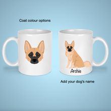 Load image into Gallery viewer, Norwegian Buhund 11 oz mug personalized
