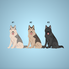 Load image into Gallery viewer, Northern Inuit Dog key wristlet
