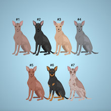 Load image into Gallery viewer, Xoloitzcuintli Bezel Keychain - personalized
