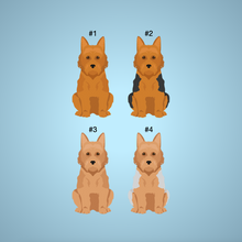 Load image into Gallery viewer, Australian Terrier Bezel Keychain - personalized

