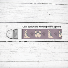 Load image into Gallery viewer, Alaskan Husky key wristlet
