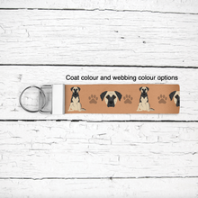 Load image into Gallery viewer, German Sheprador (German Shepherd/Labrador mix) key wristlet
